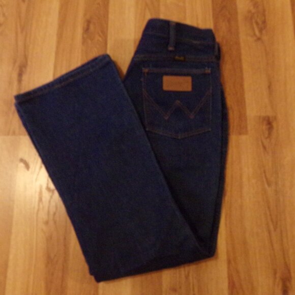 Men's Wrangler Denim Jeans 33x30'' Dark Wash - Picture 12 of 13